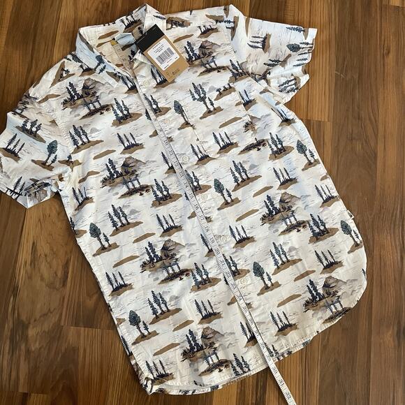 NWT The North Face Men’s Medium Short Sleeve Baytrail Button Up Shirt - Picture 4 of 8